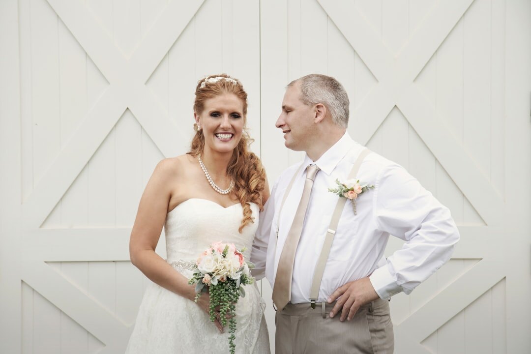 bride and groom at wedding
